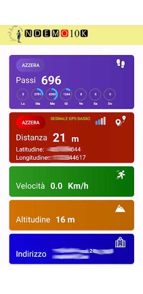 Screenshot app contapassi gratis