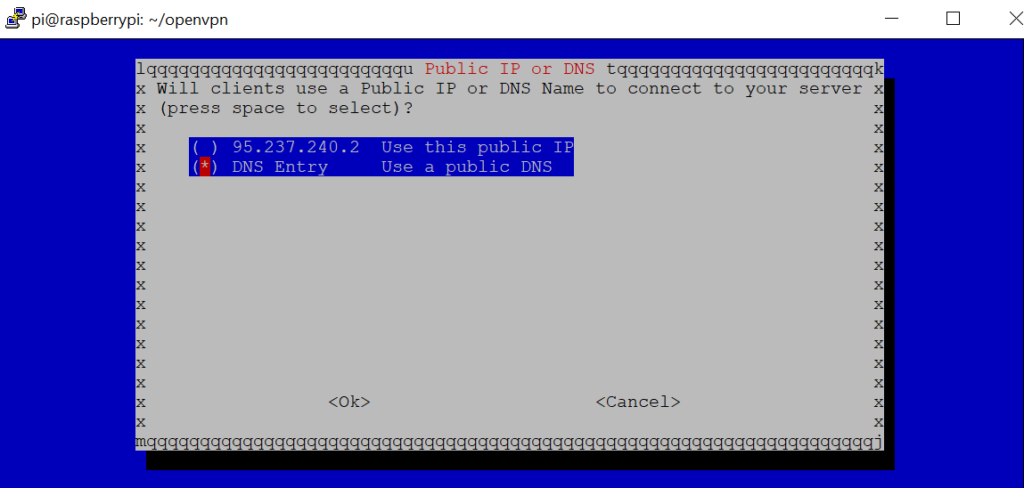 Open VPN setup